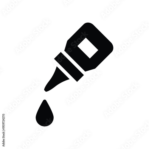 eye drop sign solid icon vector design good for web or mobile app