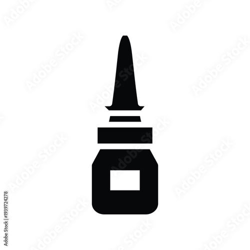 nasal spray solid icon vector design good for web or mobile app