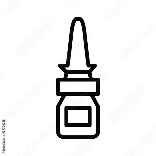 nasal spray outline icon vector design good for web or mobile app
