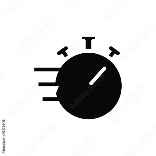 ball with motion line solid icon vector design good for web or mobile app