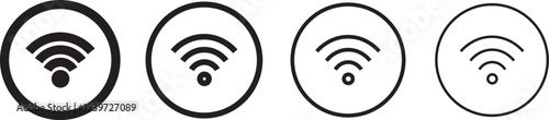 Internet Connection Icon set. network connection problem warning. Globe icon with no signal.