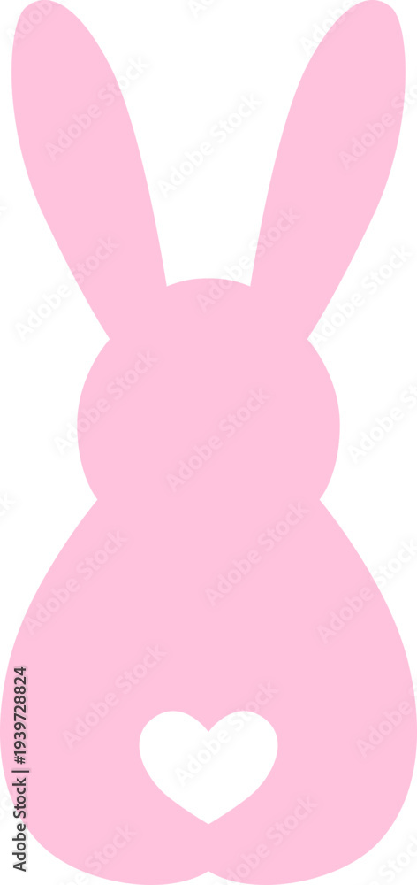 Obraz premium Easter Bunny Silhouette