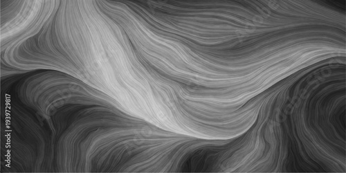 Luxury black hair texture flows in a smooth satin wave to create a soft silk backdrop and long wavy pattern for a beauty wallpaper illustration