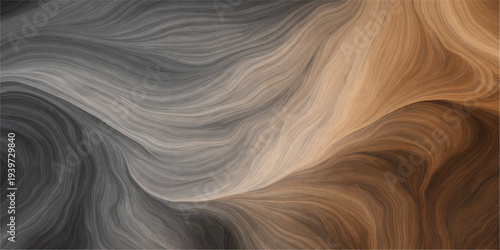 A closeup macro background of shiny long brown hair texture featuring a natural straight pattern and human beauty