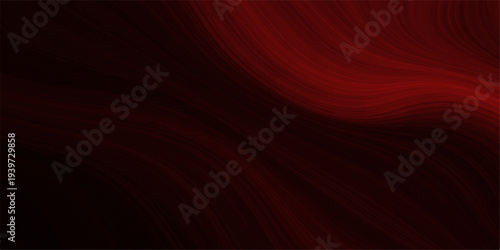 A red abstract background design features flowing silk waves and vibrant energy lines with a flame texture for a dynamic wallpaper concept