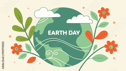Every Day Should Be Earth Day Vector Illustration