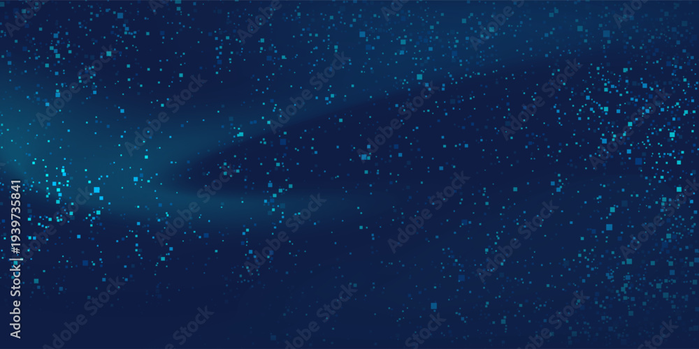 Fototapeta premium Abstract pattern dotted light green blue color on dark background with copy space. Modern halftone and glitter effect design. You can use for cover, poster, banner web, Landing page.