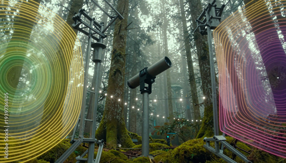 Fototapeta premium Forest Tech Portal