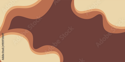 Orange yellow red gradient tone color curve line overlap paper layer vector background with space for artwork design