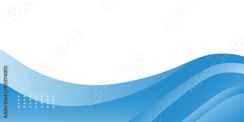 Abstract blue waves background, minimal waves design concept
