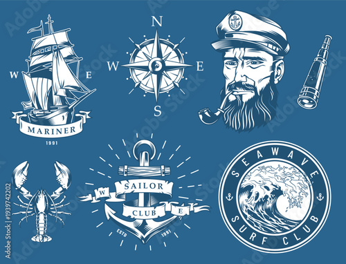 Marine-themed designs
