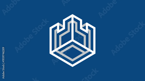 A sophisticated and stylized logo representing modern architecture, featuring clean lines and geometric forms that convey structural elegance and innovative design aesthetics.