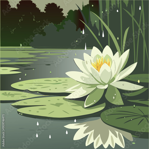 white water lily