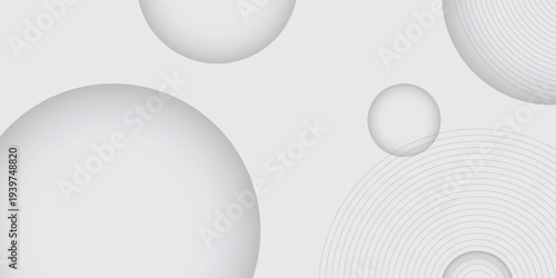 Abstract geometric background with soft white and gray gradient for high-tech graphic business background. Illustration design templates, web backgrounds, wallpapers, desktops, bubbles.