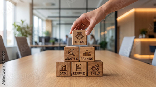 Human resources ai recruitment engine candidate analysis skills ranking and hiring strategy