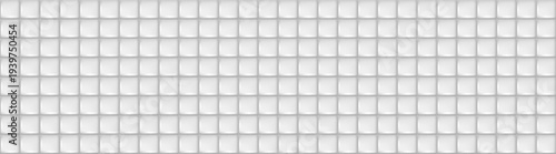 Grey bathroom tile wall background. ceramic kitchen floor, square mosaic 3d pattern