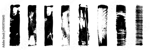 Brush stroke, black paintbrush background texture