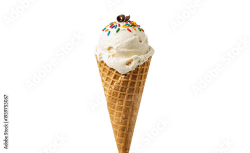 ice cream cone isolated on white background