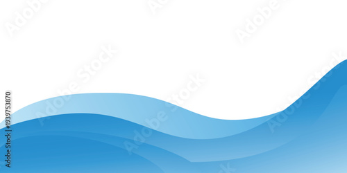 Abstract blue waves background, minimal waves design concept