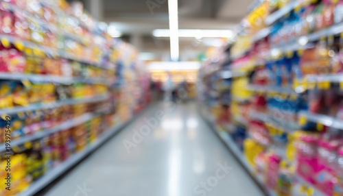 Wallpaper Mural Consumers Choosing Products In A Supermarket Or Convenience Store With Abstract Blurred Background. A Retail Shoppers' Experience. Torontodigital.ca