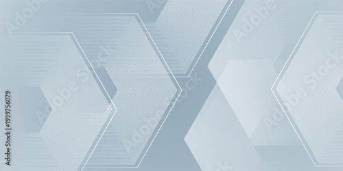 Vector watercolor hexagon line background art