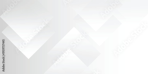 Pure white abstract background with geometric layered shapes.