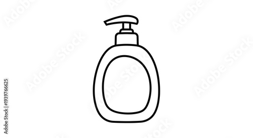 Hand soap dispenser pump bottle.