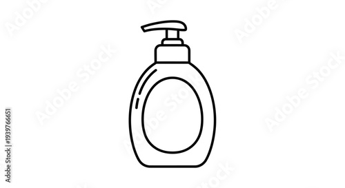 Hand soap dispenser bottle icon.