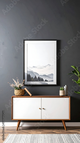 Interior cabinet, art, decor, wall