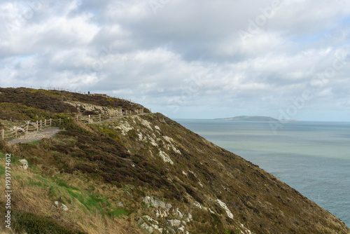 Howth Cliff Walk Trail on a Sunny Morning – Scenic Coastal Path Near Dublin, Ireland