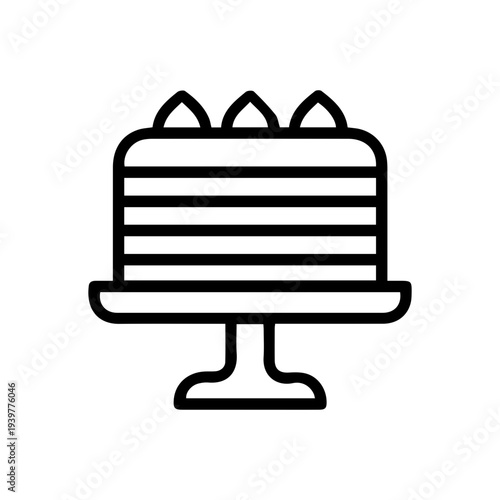 Sweet Layered Cake Icon