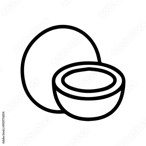 Tropical Coconut Icon