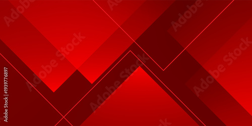 Abstract Red Geometric Background with Dynamic Overlapping Square Shapes. vector illustrtaion