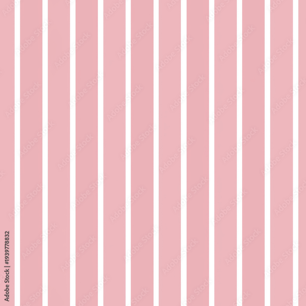 Naklejka premium Seamless pattern, pink and white vertical stripe pattern creating a minimalist background or seamless textile design