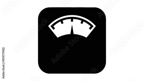 Vector illustration of weight scale icon on a transparent background