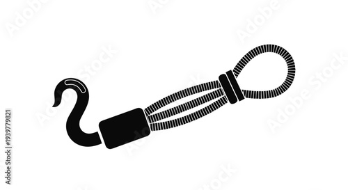 Vector illustration of grappling hook icon on a transparent background