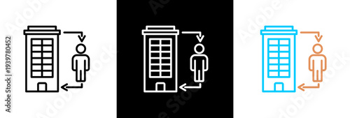 B2C on white and black background