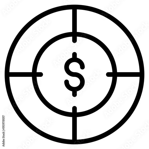 financial target icon