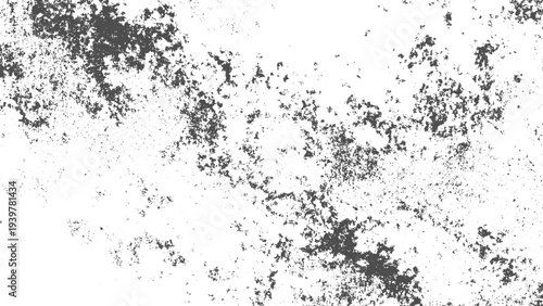grunge overlay for aged vintage style Scattered dust particles and grain texture on white background creating dirty grunge overlay vintage effect
