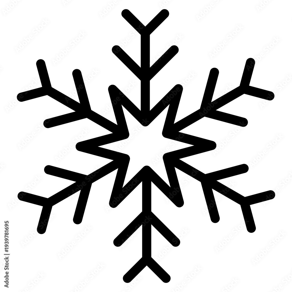 Fototapeta premium snowflakes icon