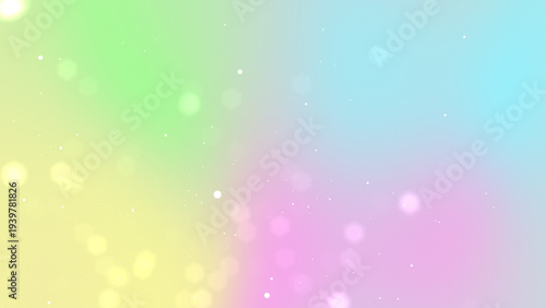 Canvas-taulu A vibrant abstract scene with colorful bokeh lights in a gradient background