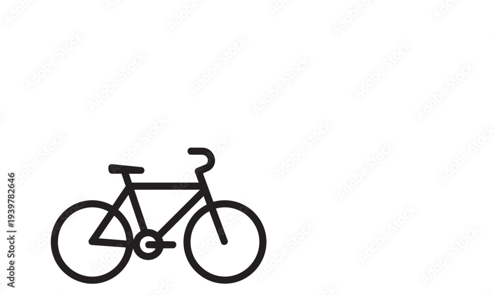 Fototapeta premium Modern bicycle icon for transportation and cycling enthusiasts