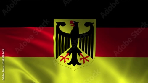 This high-quality waving flag animation represents the national pride and identity of a country. The realistic fabric simulation shows the flag gently moving in the wind, creating a natural.