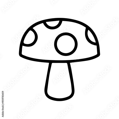Mushroom icon outline