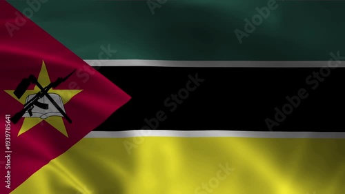 This high-quality waving flag animation represents the national pride and identity of a country. The realistic fabric simulation shows the flag gently moving in the wind, creating a natural.