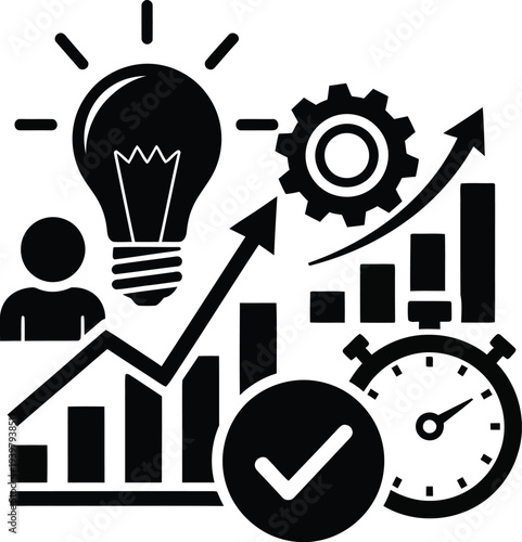 Business growth and productivity concept