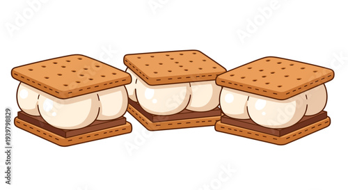 S'mores Image, Photography, Delicious Dessert, Sweet Treat, Campfire Snack, Food Photography