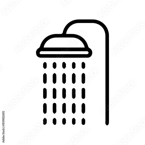 Showerhead and Water Droplets