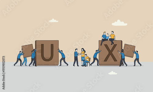 Experience figurine lines minimal shading help building and moving wooden stamp with alphabet to combine the word U and X