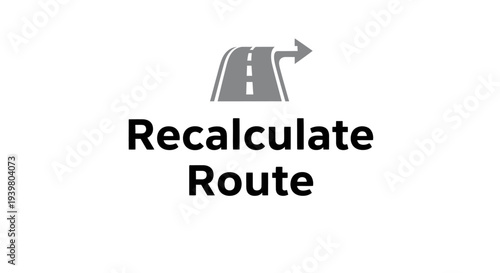 Recalculate Route Navigation Concept